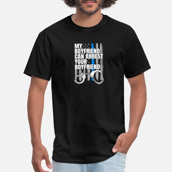 my boyfriend is a cop t shirt